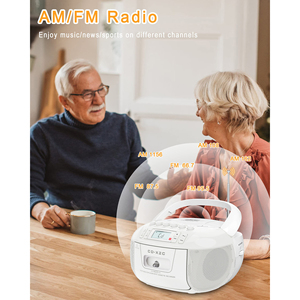 Lecteur de cassettes CD portable avec radio AM/FM, enregistreur USB BT, télécommande pour la maison, la cuisine et l'apprentissage des langues - Product Image 3