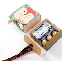 Emballage personnalisé de petite qualité, boîte en papier Kraft pour aliments pour bébés, bricolage, divers Types, cadeaux, vente en gros, 10 pièces