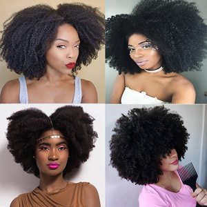 Extensions de <span class=keywords><strong>cheveux</strong></span> brésiliens afro bouclés à clipser, <span class=keywords><strong>cheveux</strong></span> humains vierges brésiliens afro bouclés à clipser - Product Image 2