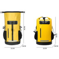 Sac étanche à rouler de 35 L, sac à dos flottant pour kayak, chasse, pêche, escalade, navigation de plaisance, camping, kayak
