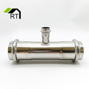 נירוסטה 304/316l dvgw v-פרופיל אינסטלציה הפחתת טי dn15/20/25/32/40 - Product Image 4