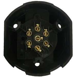 Prise de remorque 7 broches de style européen ES1701 en plastique, indice de protection IP44, tension 12 V, pour caravane et remorque - Product Image 4