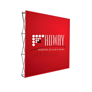 Ngoài trời di động gấp Backdrop Pop Up biểu ngữ triển lãm thương mại hiển thị hiển thị đứng biển quảng cáo hiển thị tường biểu ngữ - Product Image 4