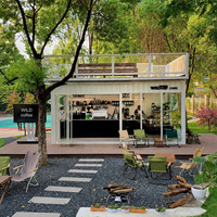 Profitez d'un design esthétique haut de gamme avec notre Tiny House prête à être expédiée, idéale comme abri de jardin pour une cafétéria ou un magasin de proximité.