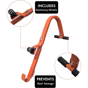 JH-Mech Lot de 2 Crochets de Toit pour Échelle, Faciles à Assembler et à Installer, Poignée en Caoutchouc, Design en T, Revêtement en Poudre Orange - Product Image 5