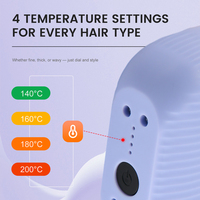 Brosse chauffante sans fil PRITECH, mini lisseur de cheveux rechargeable, mini peigne chauffant électrique de poche pour les voyages