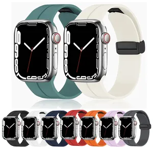  Apple için en çok satan saat kayışı izle 8 ultra kauçuk silikon 38 40 41 42 44 45 49mm sapanlar için ultra izle özelleştirmek watchband