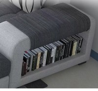 Tissu d'angle en lin en forme de U maison design moderne tissu 7 places en Latex meubles de salon ensemble de canapé classique d'angle de bonne qualité