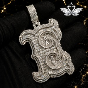 Colgante Hip Hop de Buena Calidad para Hombre y Mujer, Joyería Cúbica con Incrustaciones, Collar Chapado en Oro, Disponible al Mejor Precio - Product Image 3