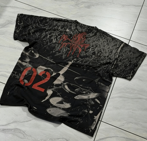 เสื้อยืดวงดนตรีเฮฟวีเมทัลสำหรับผู้ชาย MZN แบบสั่งทำพิเศษ ลายวินเทจขาดๆ เสื้อยืดทรงหลวม สไตล์สตรีทแวร์สำหรับคอนเสิร์ต - Product Image 2