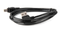Kabel pengisian daya USB 2.0 A male Ke mini B 5 pin male ekstensi data 0.3m 0.5m disesuaikan