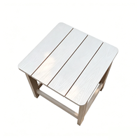 Chaise Adirondack de style populaire, table d'appoint simple, tables d'appoint en plastique ou en bois, disponibles en plusieurs couleurs