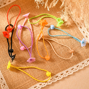 Coleteros de Flores Coloridos con Hebilla de Cuerda, Diademas para Mujeres y Niñas, Accesorios Casuales para el Cabello, Materiales Hechos a Mano para DIY - Product Image 3