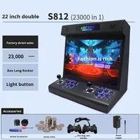 Machine d'arcade personnalisable de 22 pouces, plus de 23 000 jeux, prise en charge de 4 joueurs, sortie Wi-Fi, pour usage commercial/domestique (B2B/OEM)