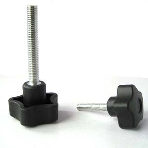 Метрический винт с резьбой для пальца M3 M4 M5 M6 M8 M10 с круглой головкой черная пластиковая ручка Регулировка ручки для большого пальца - Product Image 5