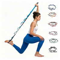 Sangle d'étirement multifonctionnelle LXY-N10000 avec boucles, sangles d'étirement pour la physiothérapie, la danse et la gymnastique