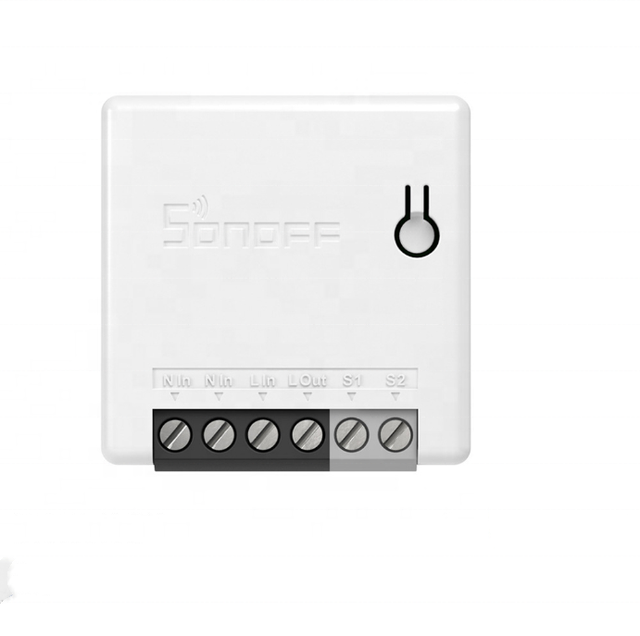 MINI R2 WiFi Smart Light Switch Module Switch Via EWelink APP Wireless Remote Control Work with Alexa Google Home