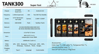 Tank 300 Layar IPS LCD 6,79 inci RAM 2GB ROM 64GB Baterai 10000mAh Tahan Air IP68 Tahan Debu Tahan Guncangan Smartphone 3G & 4G