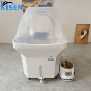 Kisen Portable 60L Water Tank Hot Sale Beauty Salon Furniture Height Adjustable Hair Washing Sink Pipeless Shampoo Basin Bowl - Product Image 4