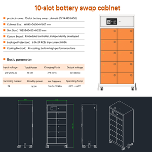 Self Service High Power <b>Battery</b> Swapping Cabinet 3Wheelers Lithium Charging Station with 485 Communication 13KW DOCHION - Product Image 2