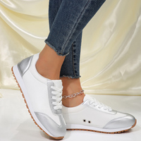 Chaussures de sport décontractées classiques quatre saisons pour femmes douces confortables tout l'extérieur avec vent à lacets semelle intérieure en maille d'entraînement allemande et en PU