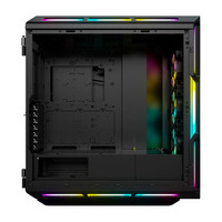 Boîtier d'ordinateur de bureau noir RGB 5000t, boîtier ATX de taille moyenne, boîtier de refroidissement par eau 360, espace extra large