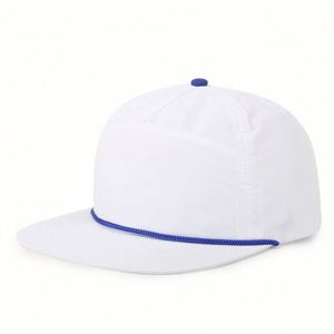 Factory Custom Rope Hat 5 Panel Snapback <b>Cap</b> <b>Flat</b> Brim Baseball <b>Cap</b> Custom <b>Flat</b> Snapback <b>Cap</b> - Product Image 2