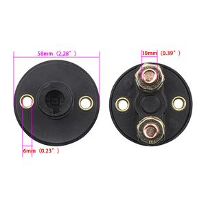 Interrupteur de coupure de courant automobile Hoso Racing, interrupteur de batterie, coupe-circuit moteur, capuchon noir KG13 pour remplacement et réparation - Product Image 3