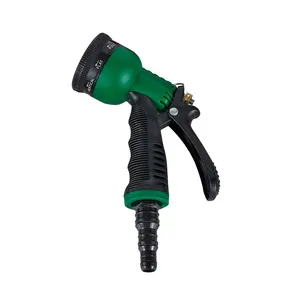 Venda quente 8 Padrões De Fluxo Plástico Jardim Água Gun Car Wash Gun Mangueira Água Gun