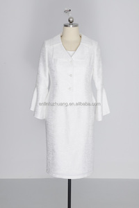 Vestido Formal de Talla Grande para Mujer, Vestido Blanco Formal para Iglesias - Product Image 4
