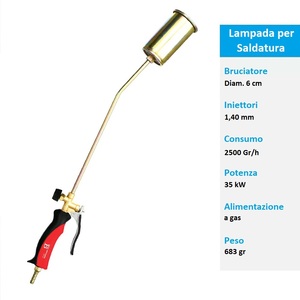 Torche de soudage au gaz propane, brûleur en acier galvanisé avec régulateur de flamme, pistolet avec gaine - Product Image 3