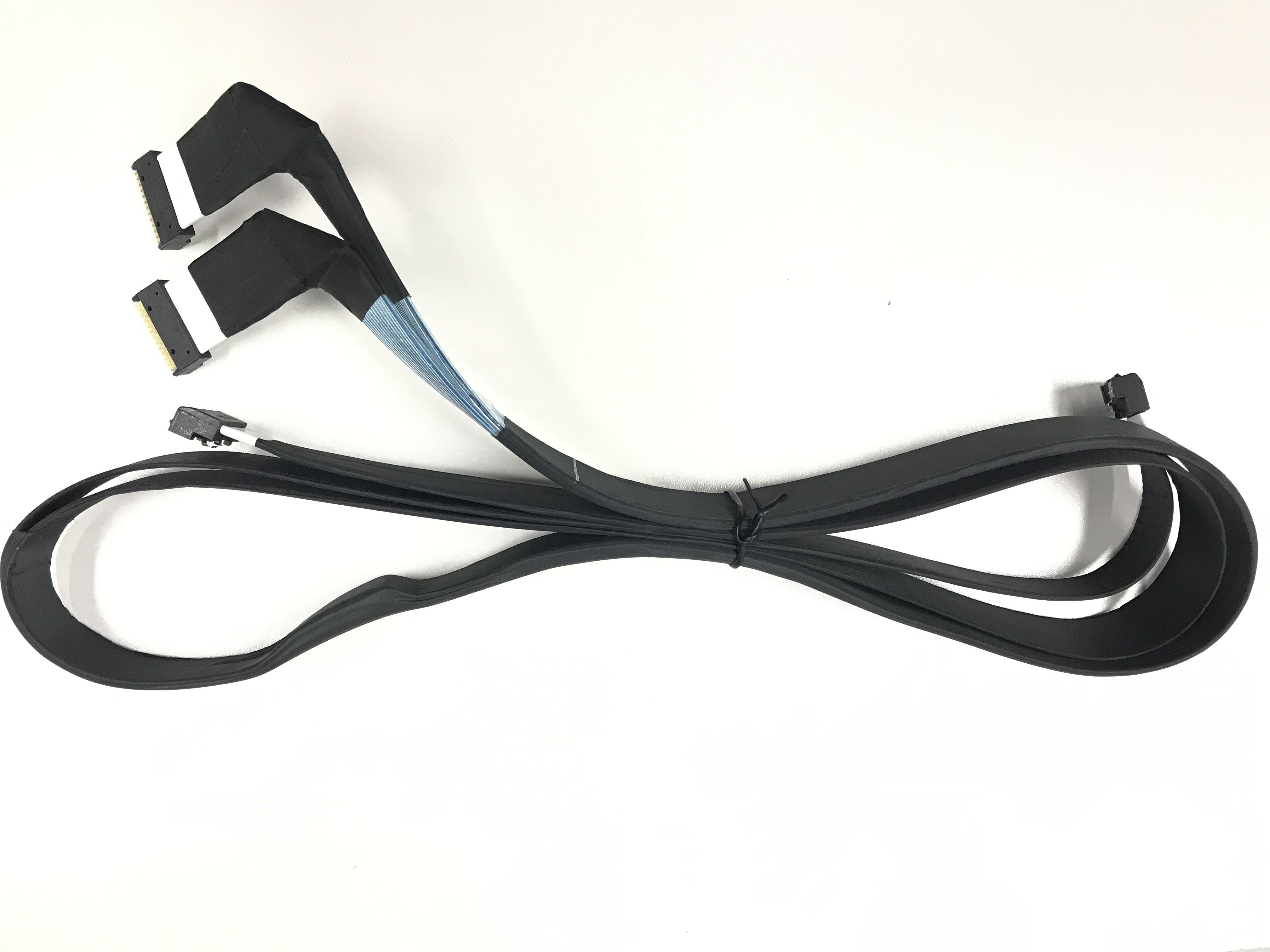 HONPNK 1.2M 1.6M Two Combination SlimSAS SFF-8654 8i to SlimSAS SFF-8654 8i Cable Server Hard Disk Data Cable