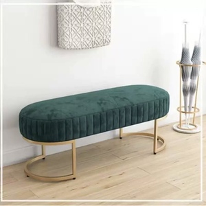 Muebles de Salón Dorados, Silla de Espera para Salón de Belleza y Barbería, Sofá de Espera de Alta Calidad - Product Image 2