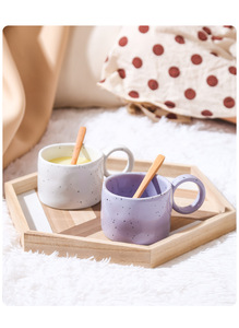 Bán Buôn Đa Màu Sắc Gốm Cốc Cà Phê Với Dot Dễ Thương Cốc Cà Phê Cốc Sữa - Product Image 5