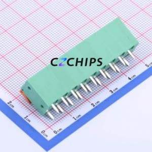 JL142V-50809GA1 Spring Terminal Block Through hole Component (THT),P=5.08mm Connector 1x9P 5.08mm Green Through Hole - Product Image 2