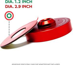 Adaptateur de bouchon de réservoir de carburant <span class=keywords><strong>AutoLine</strong></span> Pro |   Disques adhésifs de remplacement réutilisables 20 PCS |   Véhicules utilitaires industriels multi-usages (voitures/camions/fourgons) |   Fabriqué - Product Image 2