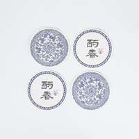 Sous-verres en papier personnalisés en gros, sous-verres imprimés sur mesure pour restaurant, bar, café, hôtel