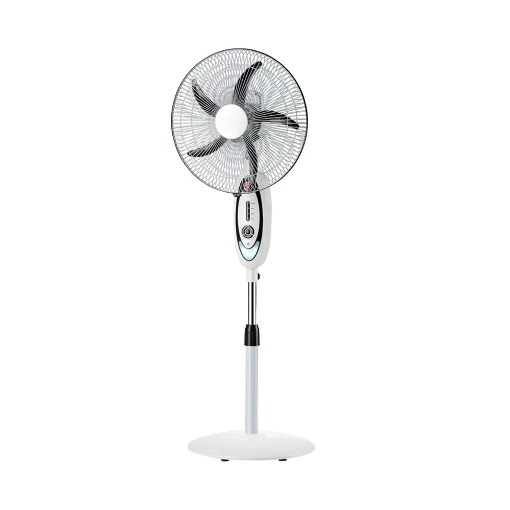 Nhà Máy Sản Xuất 5 Pp Blade Sunglife Vương Miện 16 Inch Đứng Fan Led Light Fan