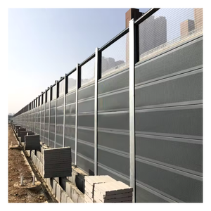 Barriera acustica porosa del rumore della barriera della strada che assorbe il pannello all'aperto della barriera del suono Micro per l'autostrada - Product Image 1