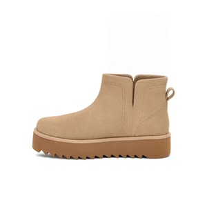 Botas de nieve con calcetín de punto extraíble, otoño-invierno 2026, tacón alto, suela gruesa, doble par, antideslizantes, acolchadas, para mujer - Product Image 3
