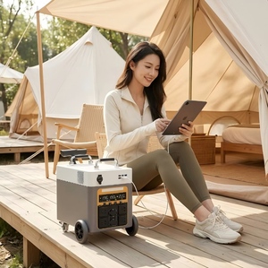 Estación de Energía Portátil de 3500W (3300Wh) con Ruedas, Generador de Batería para Trabajo Pesado al Aire Libre, Salida de 3500W - Product Image 2