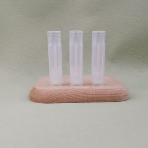 Tubos de Plástico Vacíos para Brillo Labial de 5g, Redondos, Blancos y Rosas, Envases para Bálsamo Labial y Lápiz Labial con Tapa Abatible para Rellenar Maquillaje - Product Image 4