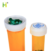 Envase de Medicamentos PP Rx con Impresión de Logotipo Personalizado, Frascos Médicos con Forma de Cilindro, Botella para Pastillas con Tapa Reversible