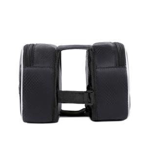 Bicycle <b>Frame</b> Bag Medium Size Waterproof Cycling Accessory <b>Black</b> 19x12.5x6cm - Product Image 2