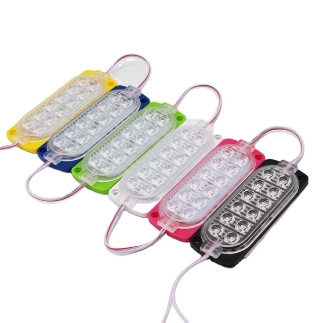 Hot Sale High Bright LED Rgb Flash Modules Light IP65 Waterproof Outdoor SMD2835 3W 12Leds for Truck Motor Decort Warning Light