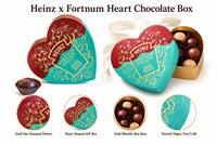 Boîte d'emballage rigide pour pâtisseries et biscuits, boîte d'emballage pour chocolats de mariage et de la Saint-Valentin, boîte cadeau personnalisée en forme de cœur pour chocolats