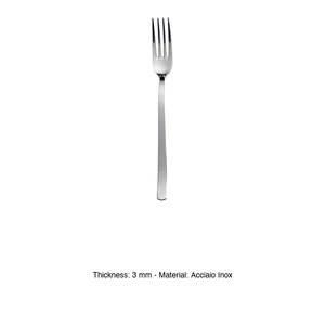 Tenedor para Postre Pinti Wave, 18/C, Acero Inoxidable, 3 mm de Grosor, Sin Níquel, Pintinox - Product Image 3
