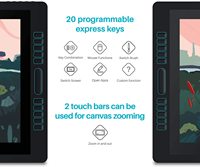 Tablette graphique numérique professionnelle Huion Kamvas Pro 24 avec écran LCD et stylet