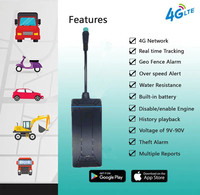 Pelacak Gps pintar 4g, alat pelacak mobil J16 CA002 baterai 300mah pemosisian Waktu Nyata Gps