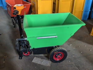 Triciclo Volquete Eléctrico de 1T con Elevación Hidráulica de Acero y Ruedas Neumáticas para Transporte de Materiales de Construcción - Product Image 2